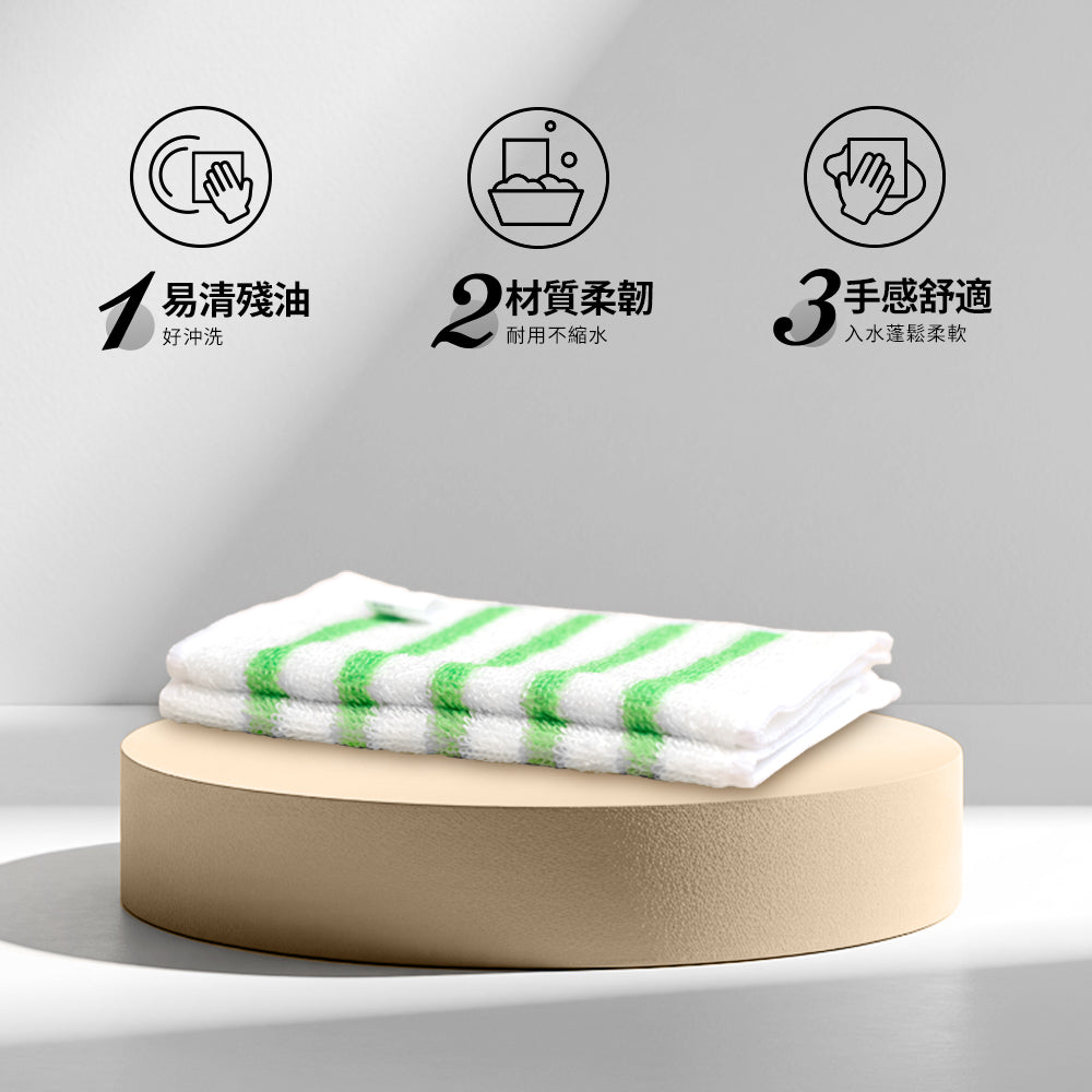WBKᴺ - 免洗潔精高效強力去污廚房竹潔布 (每包3條)